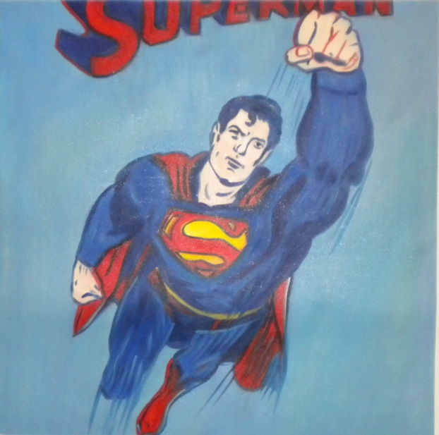 store falso d'autore Superman di Andy Warhol